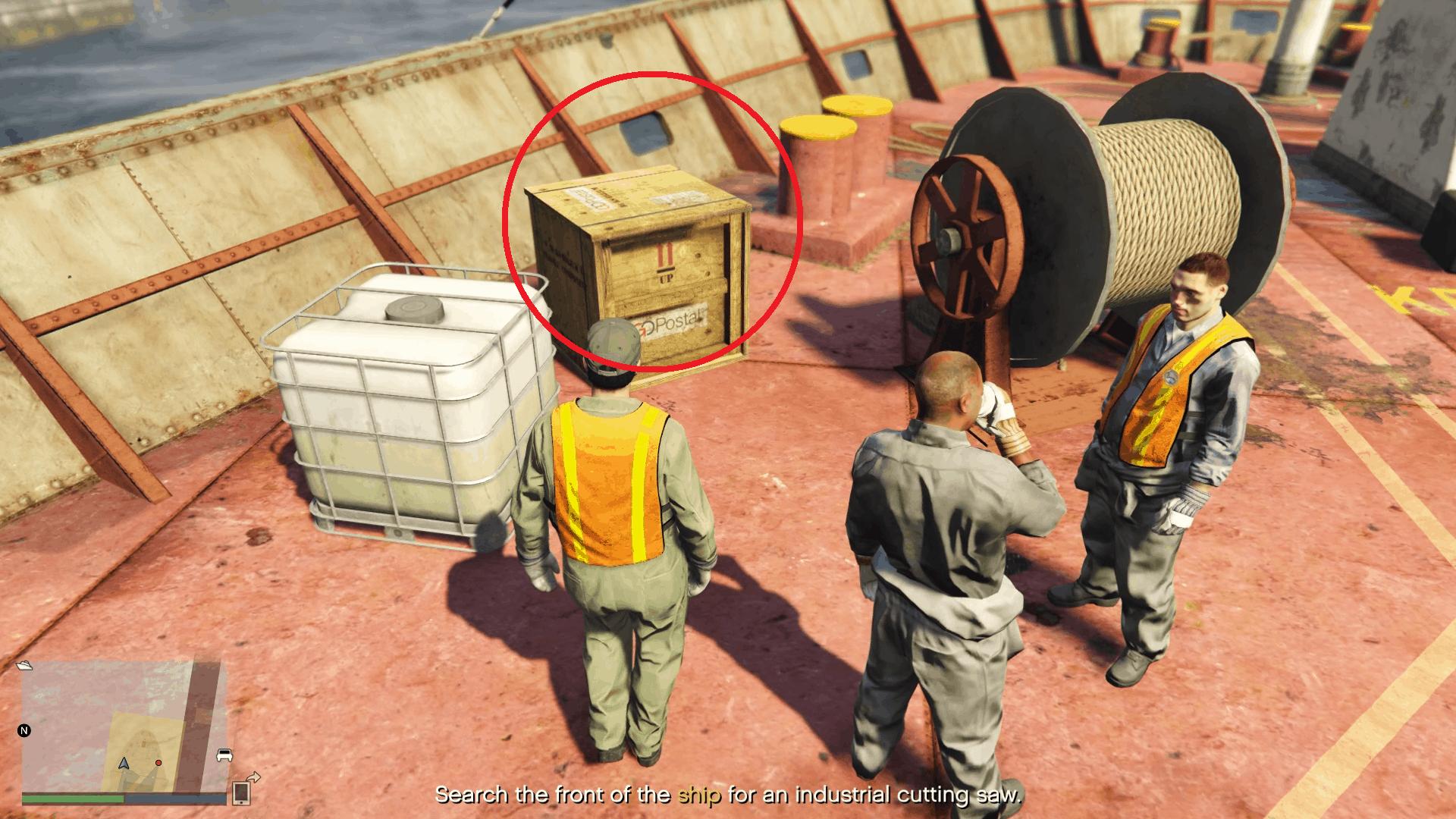 One of the possible spawn locations of the industrial cutting saw