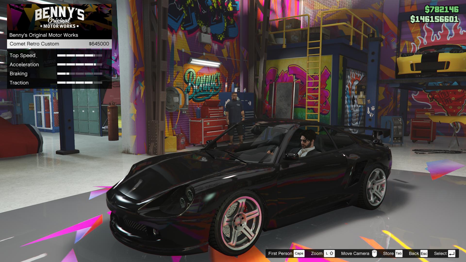 The Pfister Comet Retro Custom upgrade option at Benny's Original Motor Works for $645,000.