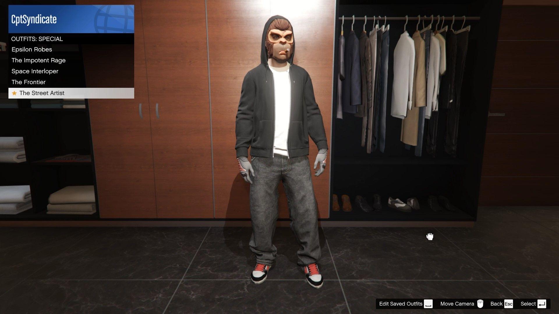 "The Street Artist" Space Monkey Outfit.