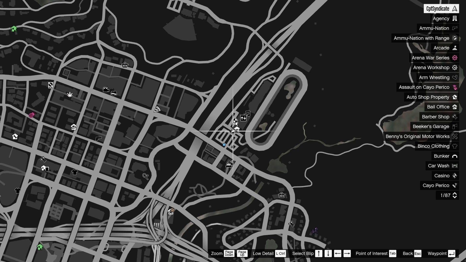 The map shows the location of the Yuanbao at the Diamond Casino and Resort in East Vinewood.