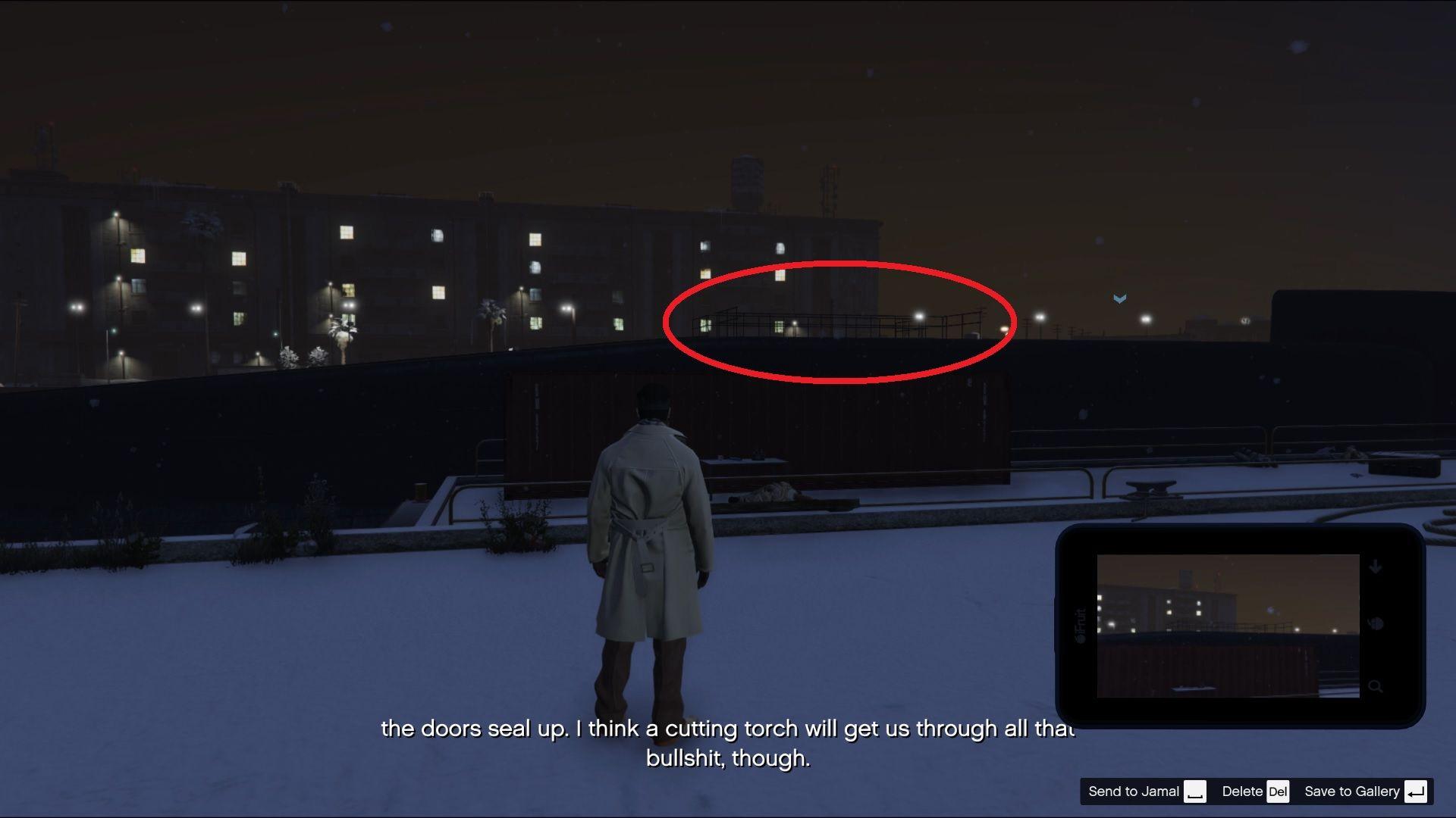 Landing pad exit point of interest.