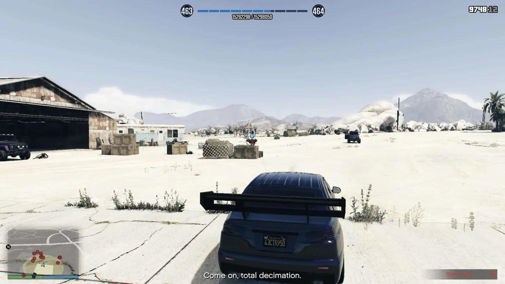 Killing everyone at the airfield after requesting the Armored Kumara