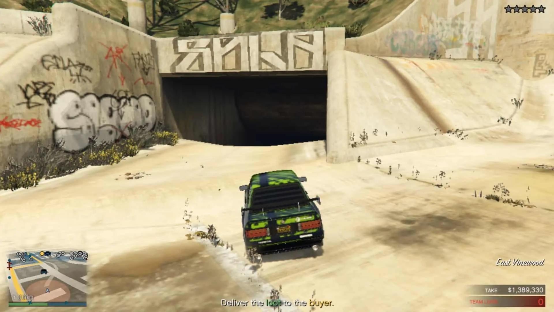 Sewer tunnel entrance