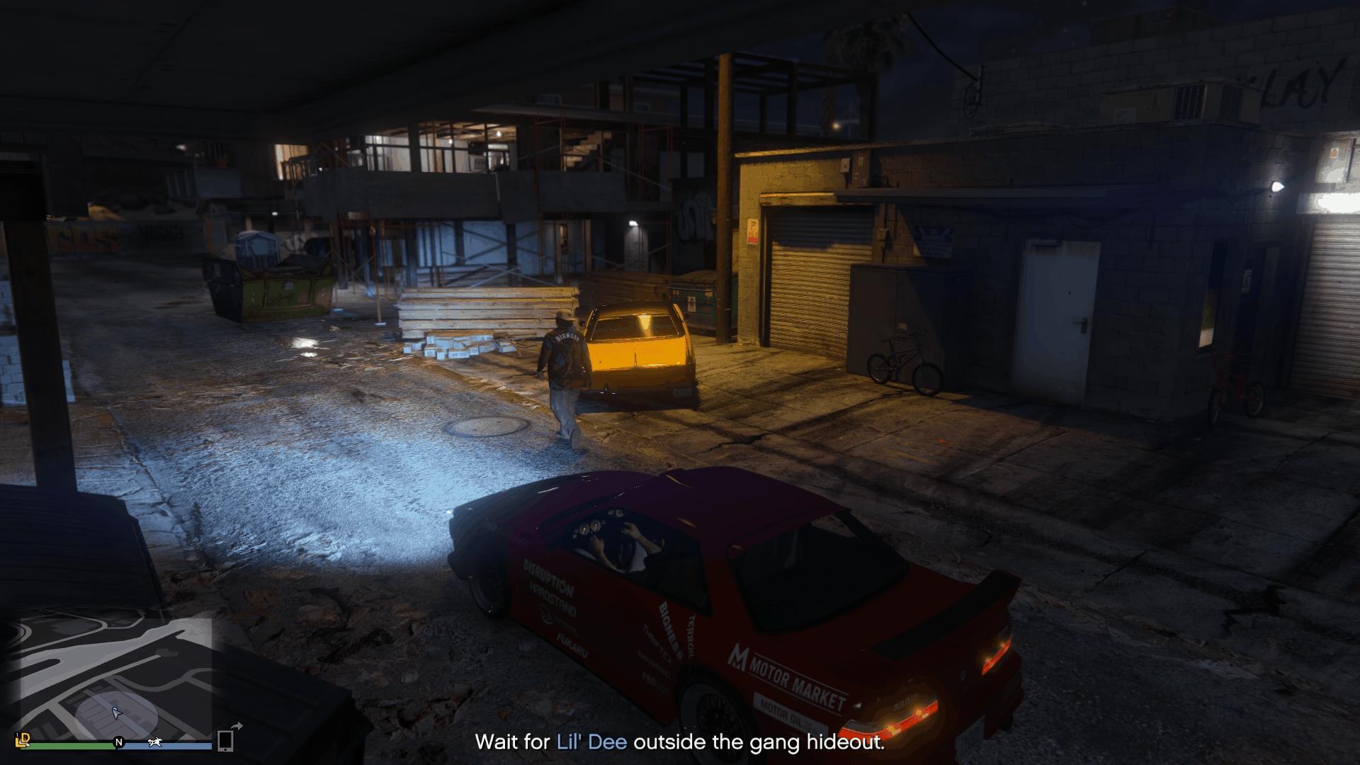 Lil Dee going inside the gang hideout