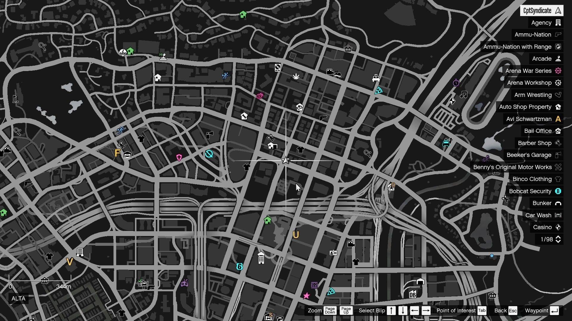 The map shows the location of the lucky clover in Alta.