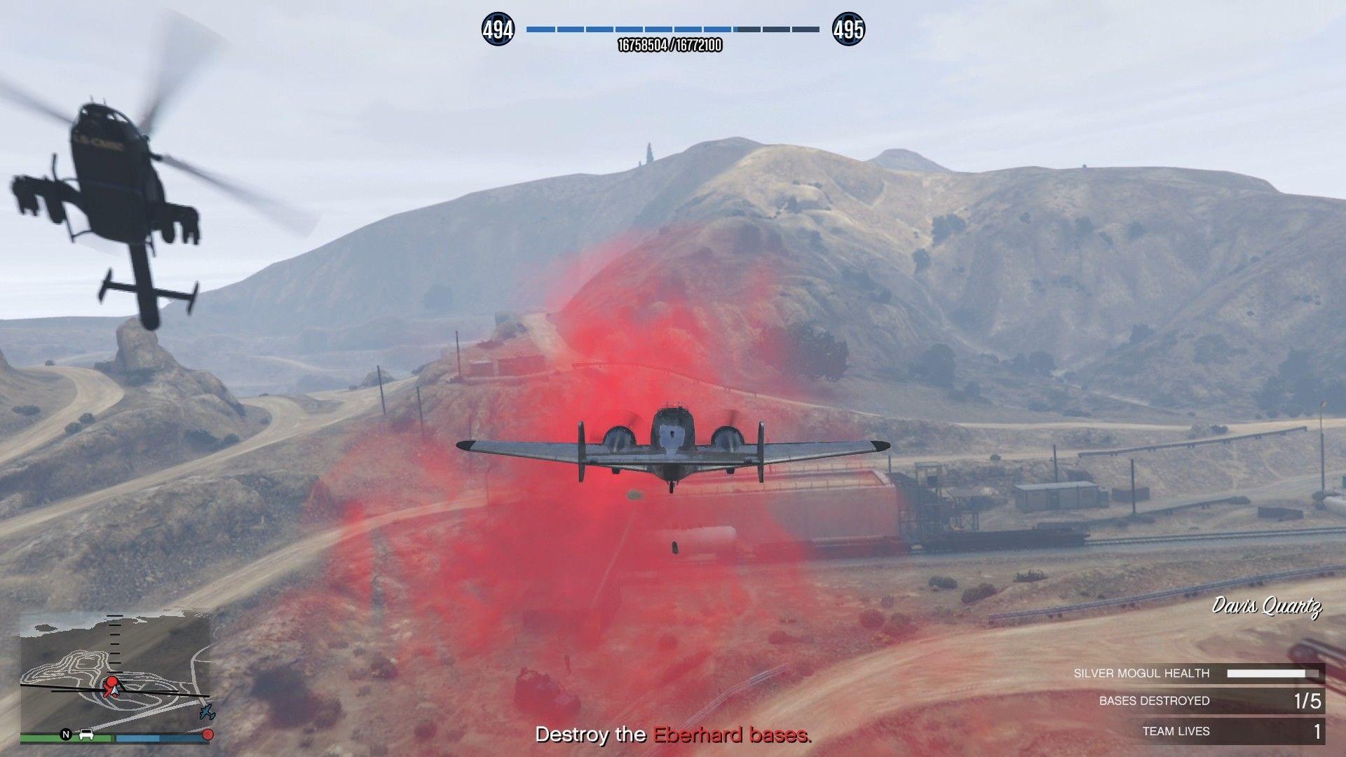 Carpet bombing the base.