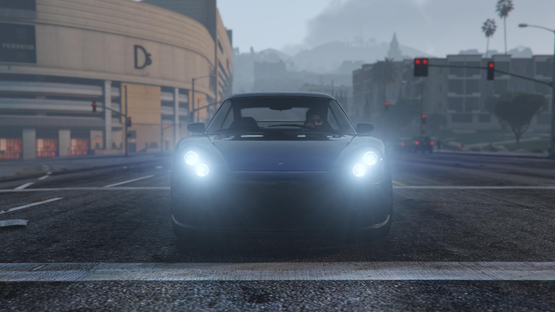 The front of the base Pfister Comet as seen in GTA Online.