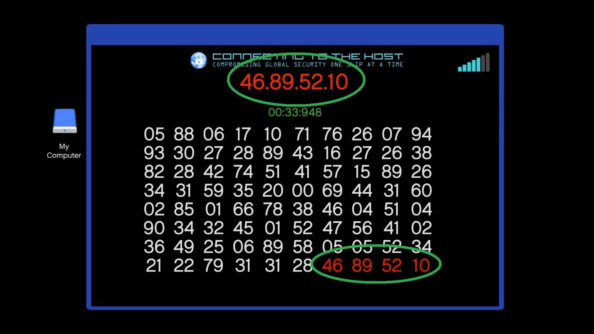 You need to find and select the exact same sequence of numbers shown above.