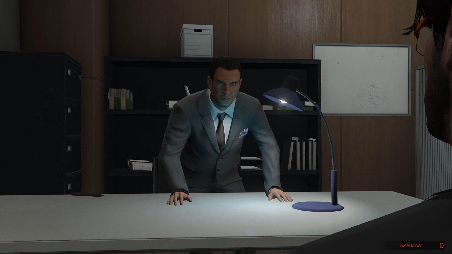 FIB interrogation after surrendering.