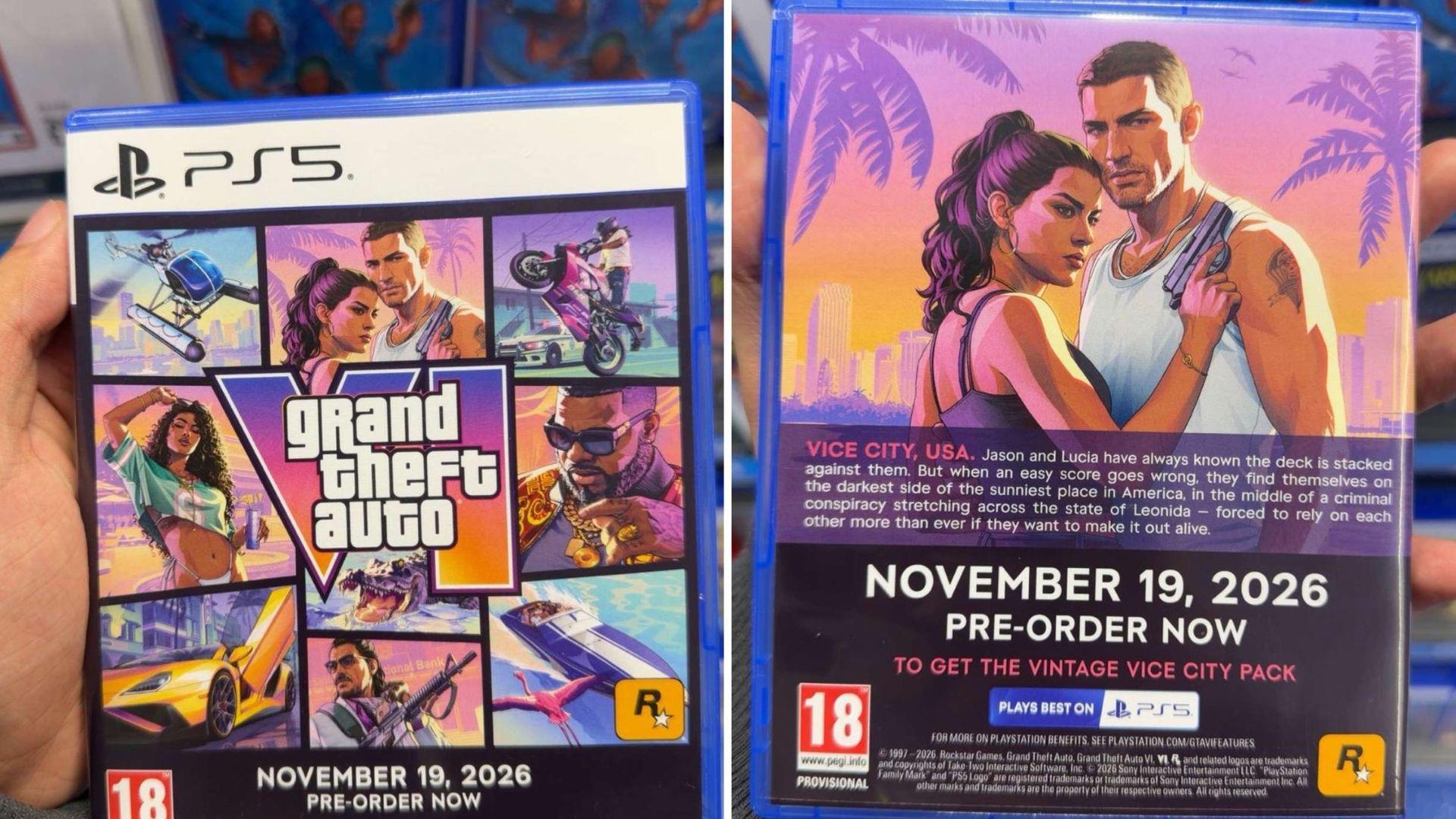 Official GTA 6 dummy cases and posters are appearing in UK retailers like Currys and Smyths.