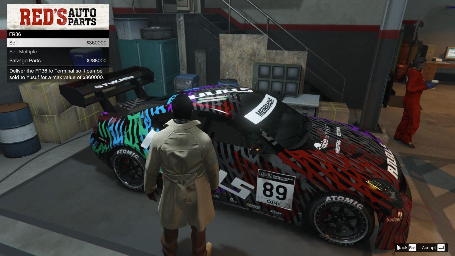 It is always best to sell the vehicle to Yusuf.