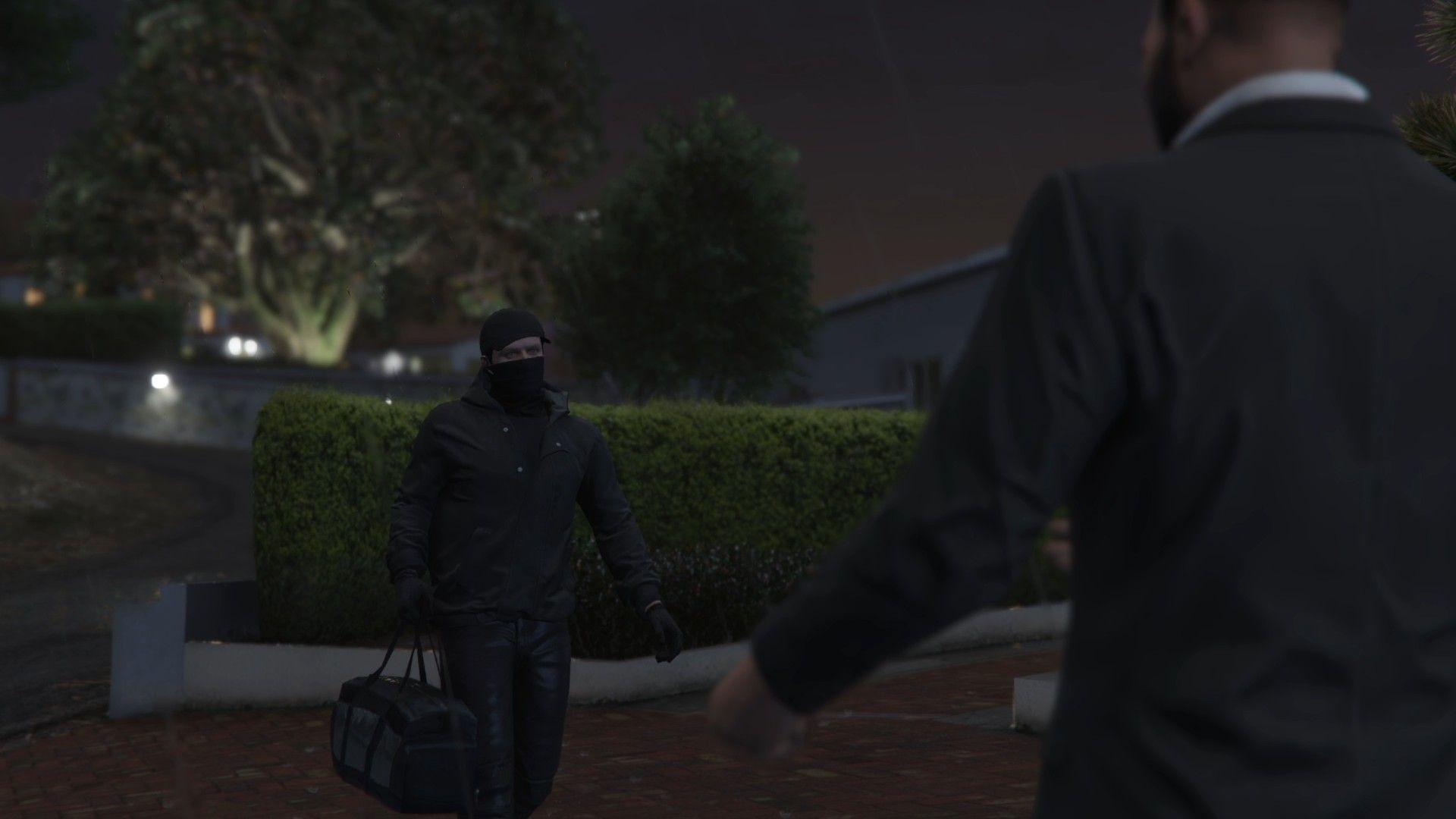 Delivering the hard drives to the buyer.