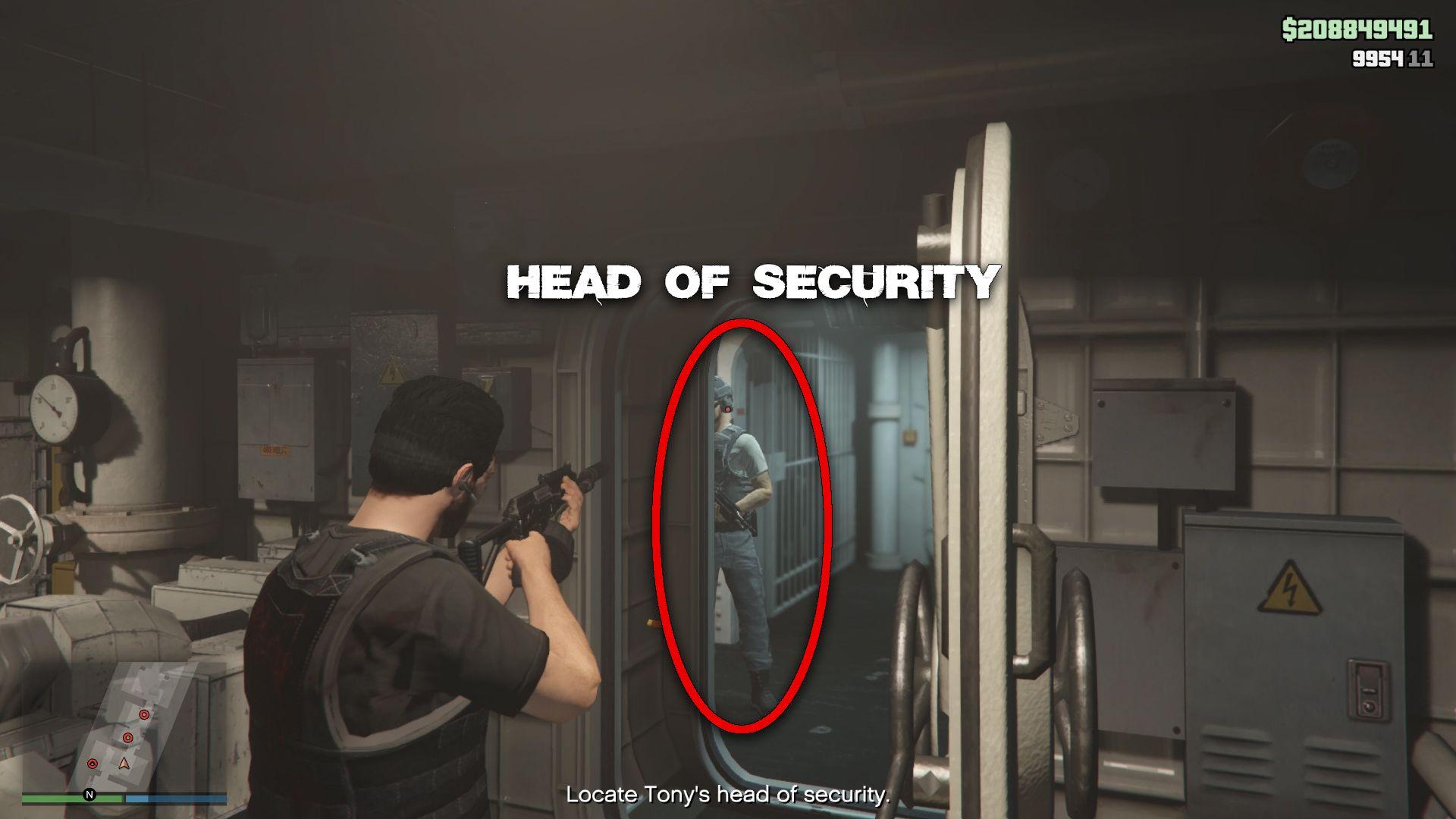 And luckily for us, he did spawn for us inside the jail cell room.