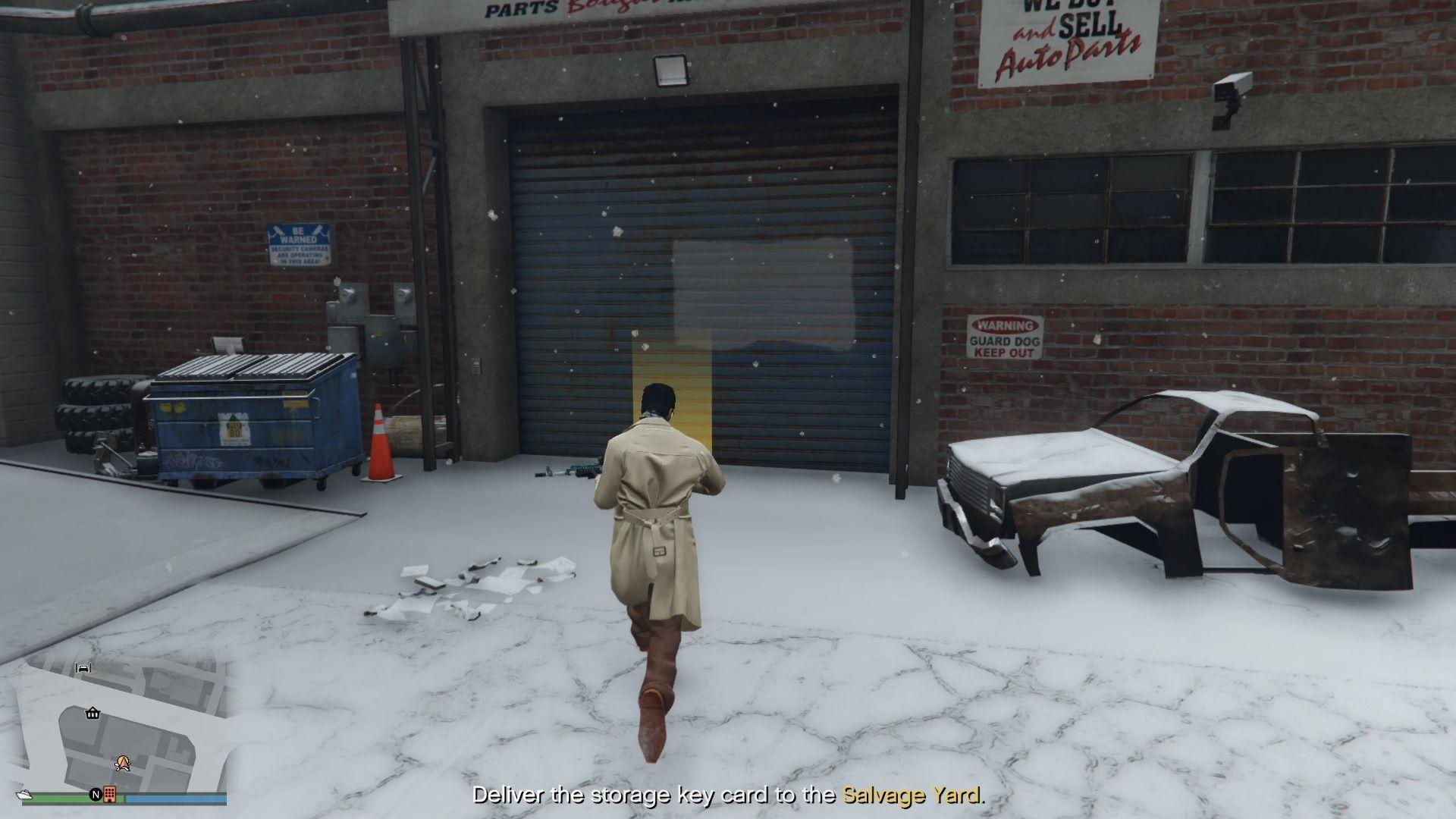 Lose the cops and return to the Salvage Yard to complete this mission.