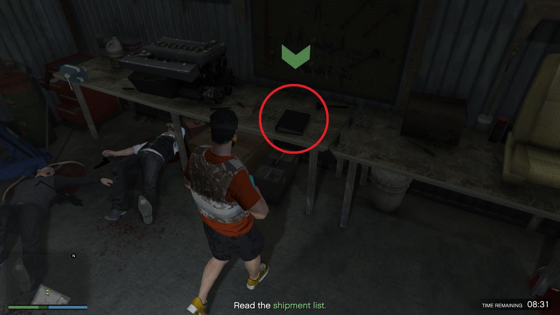 For us, it was on the work table.