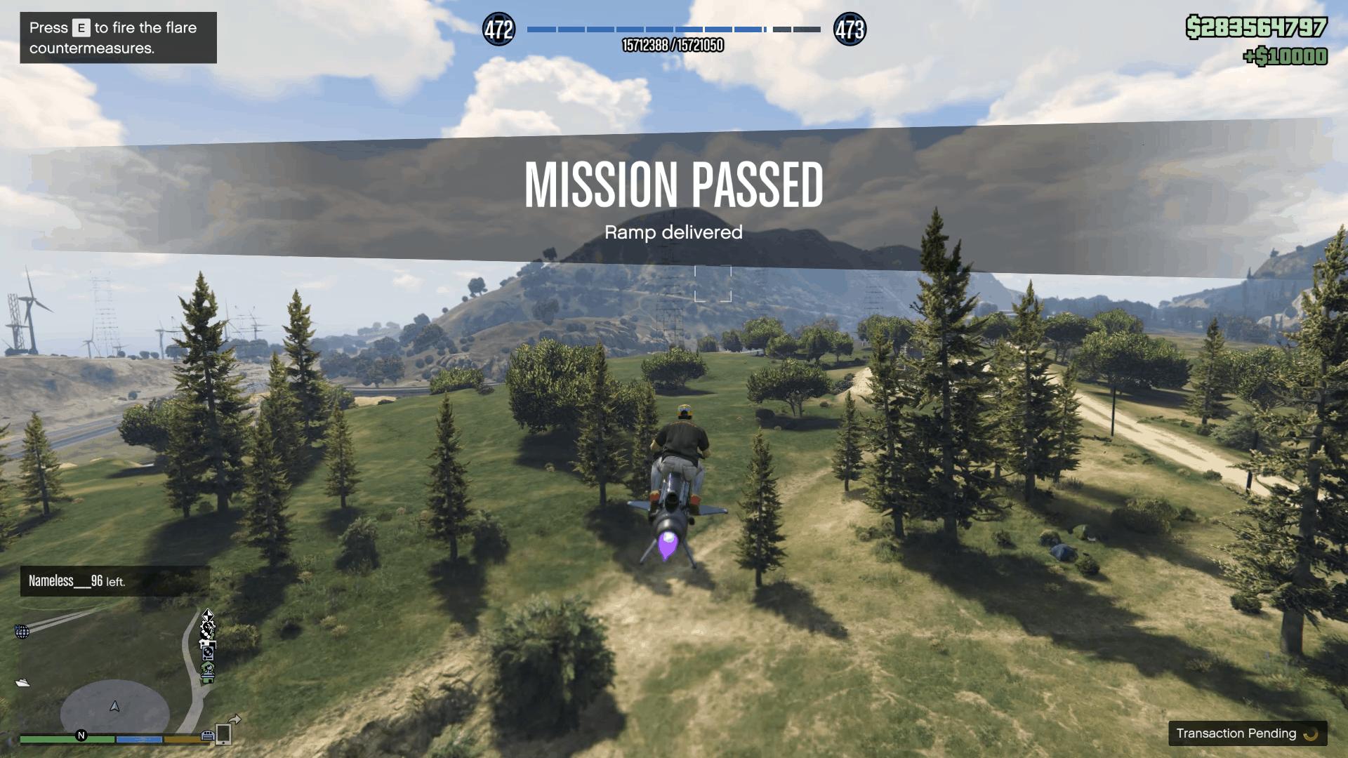 Leaving the area to complete the mission