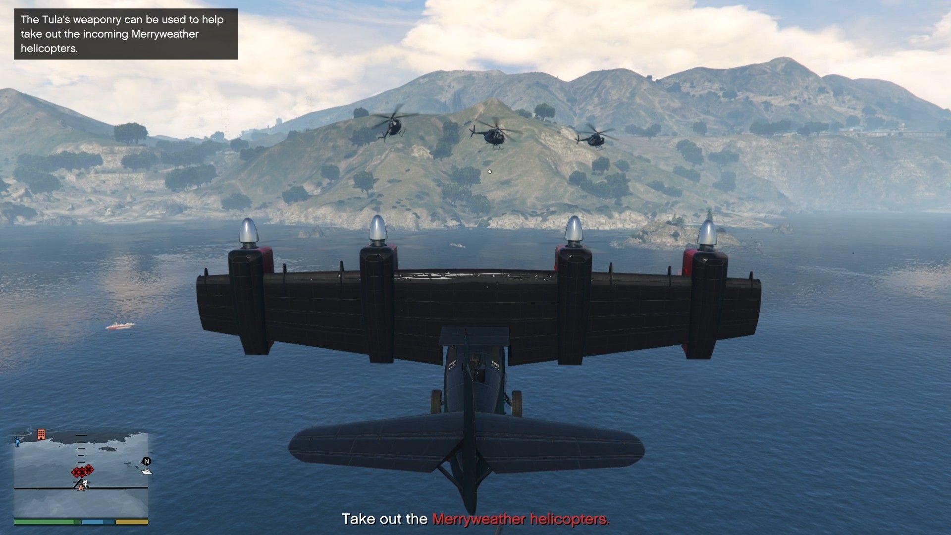 Enemy attack choppers appear.