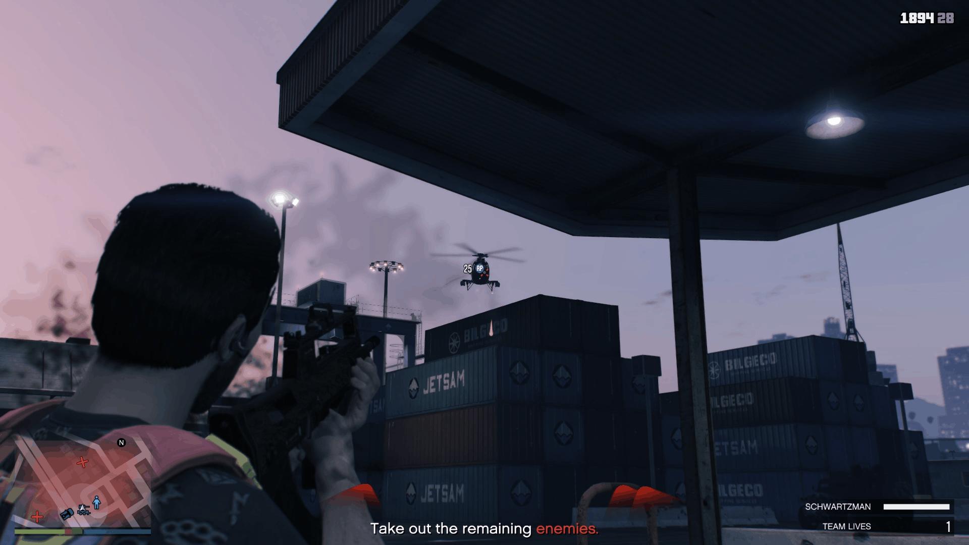 Taking out a chopper pilot using a Bullpup Rifle Mk II