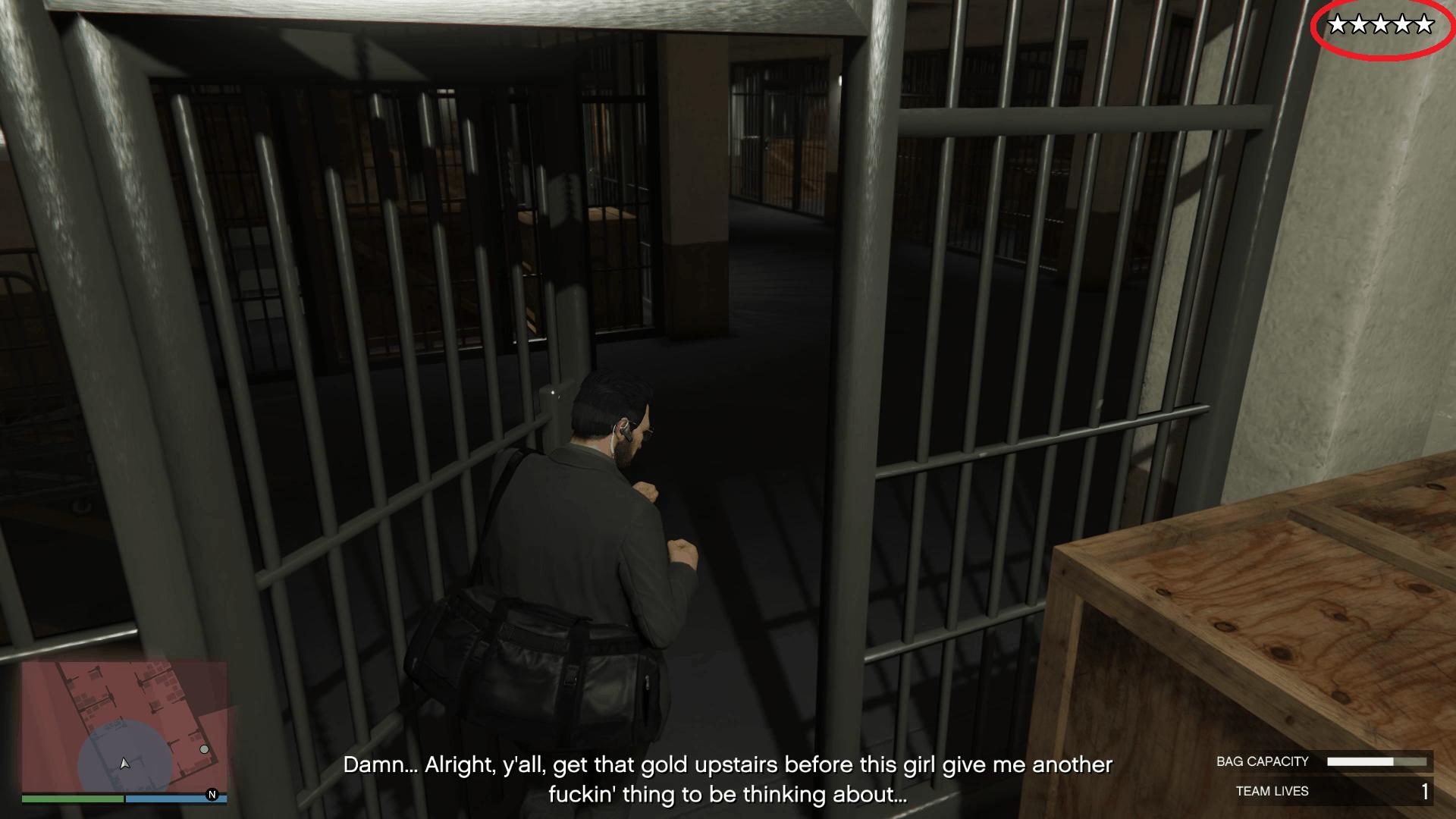 Cops alerted — 5 star wanted level