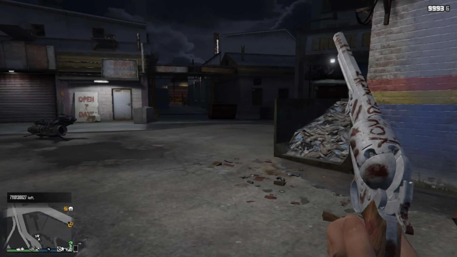 Navy Revolver in First Person View