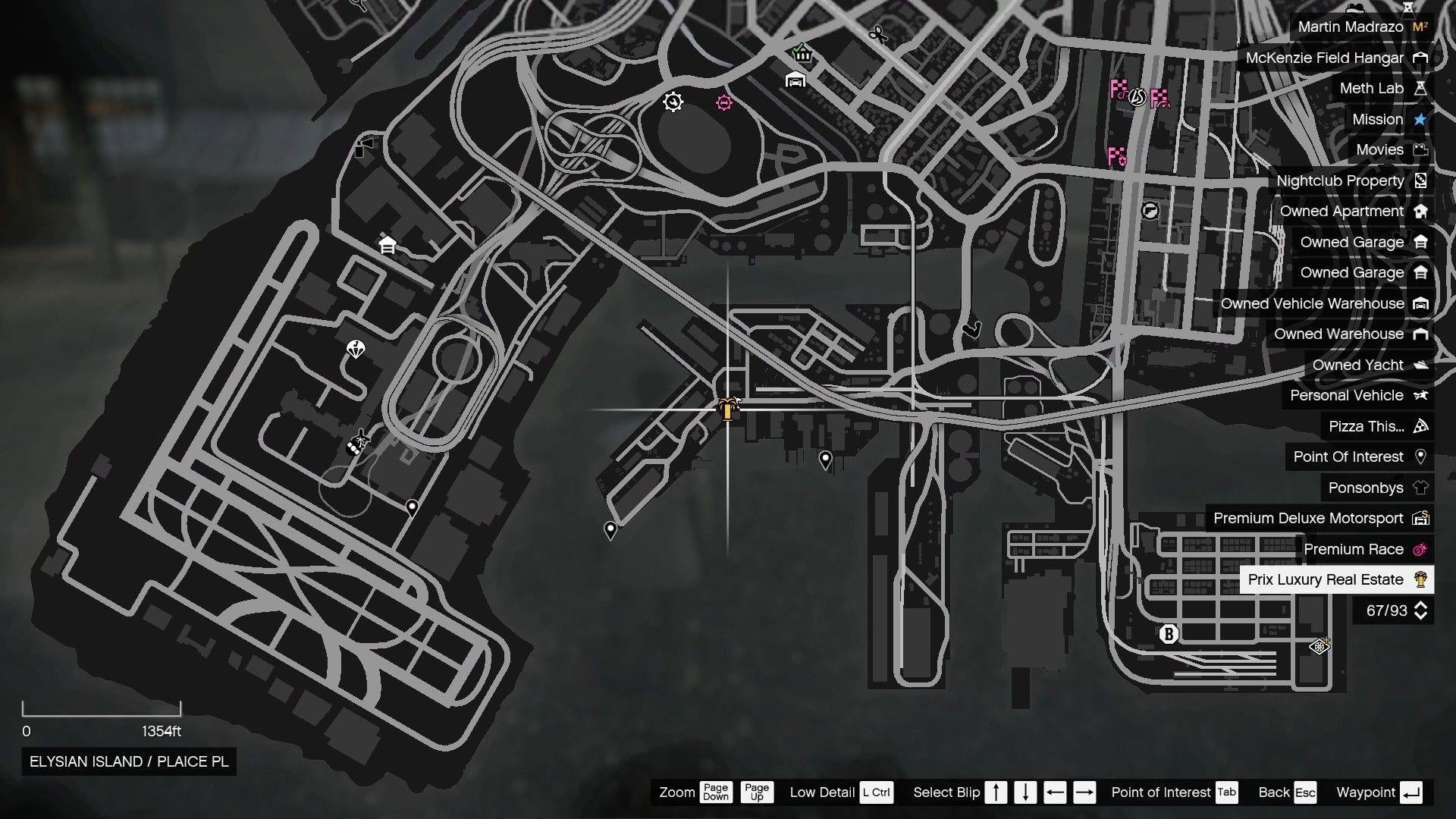 The location of the third New Listings Mission, Hard Deadlines, in GTA Online.