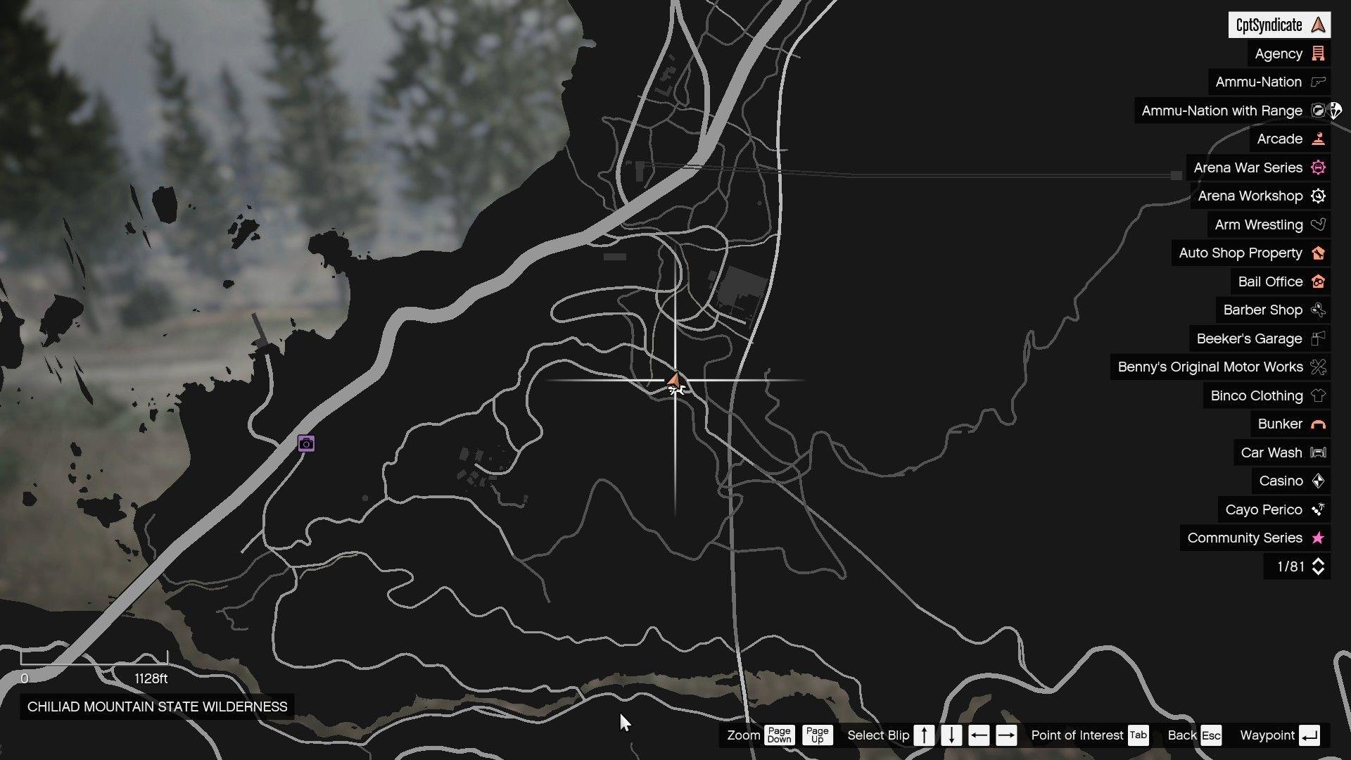 Boar's location on the map.