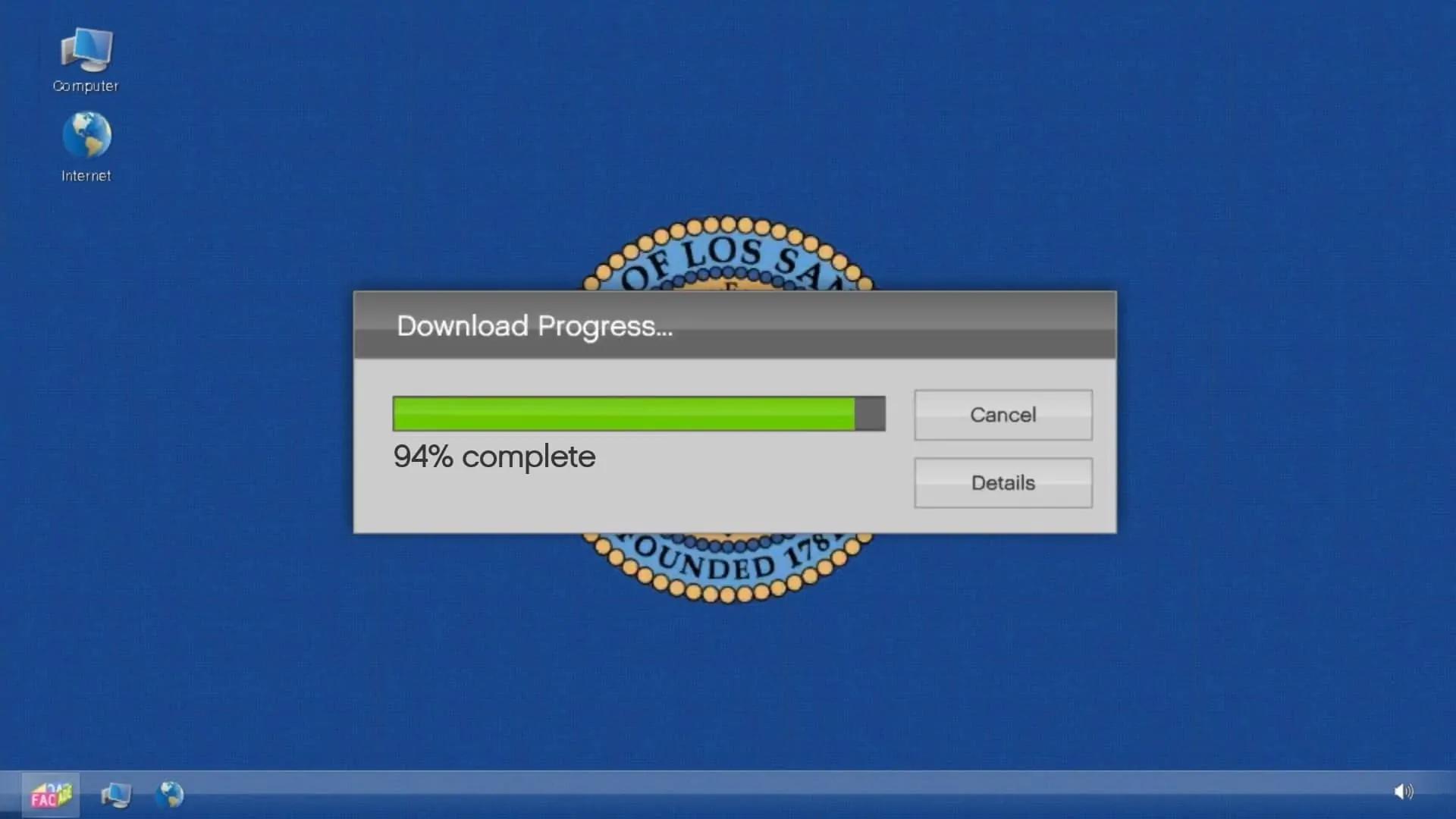 Downloading data from the laptop