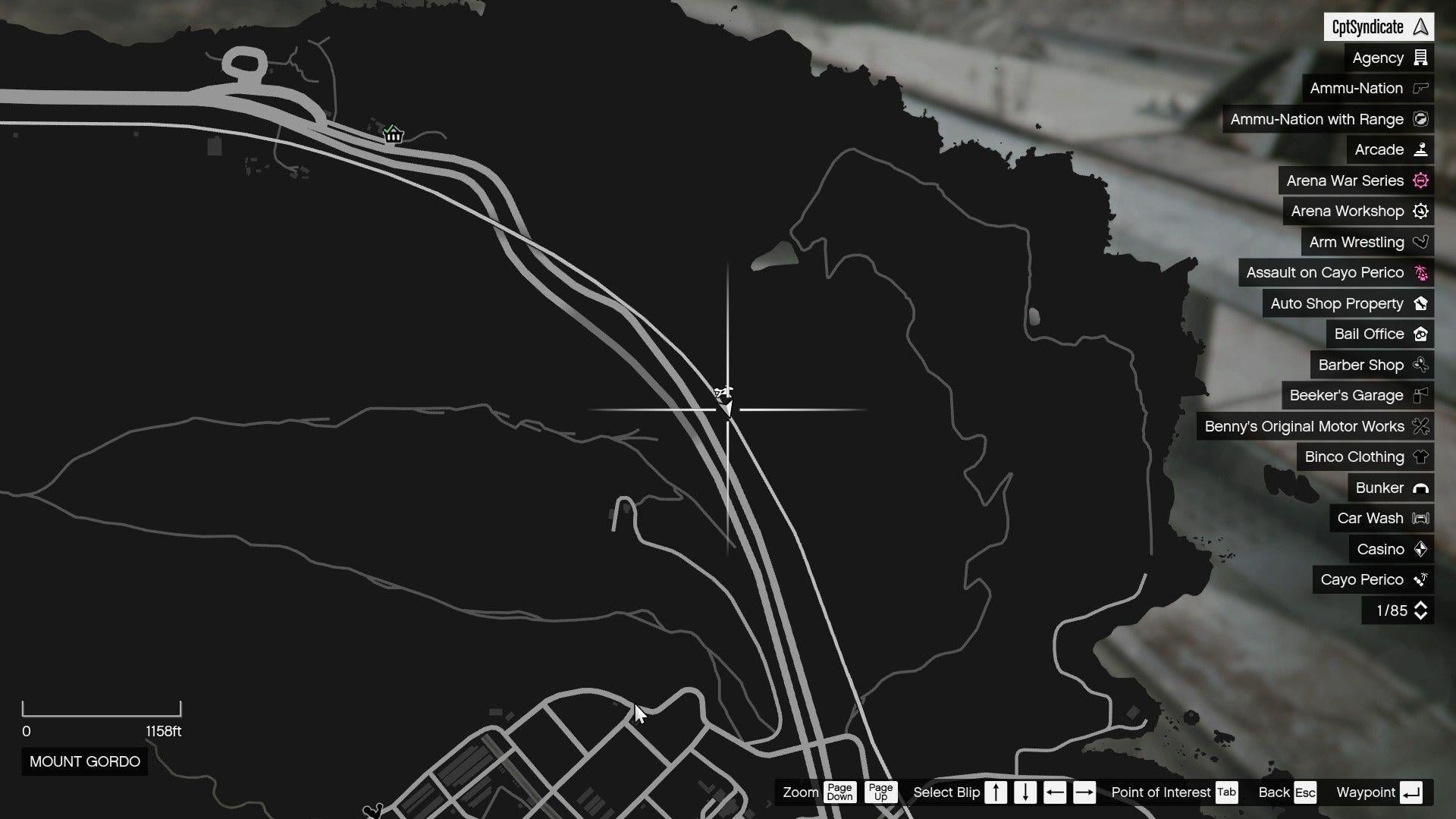 The map shows the location of the Yuanbao by the railroad bridge at Mount Gordo.