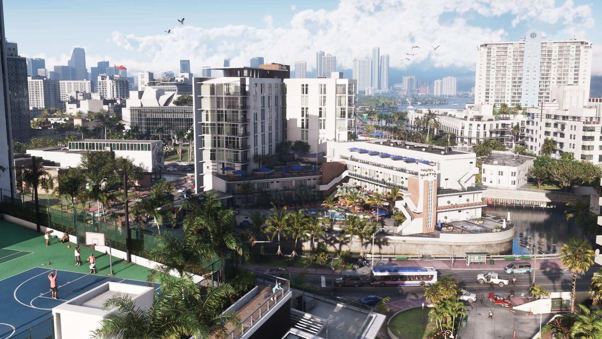 Official screenshot of Vice City within the State of Leonida.