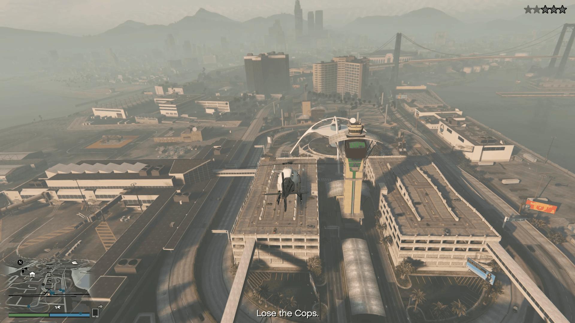 Flying high to lose the cops