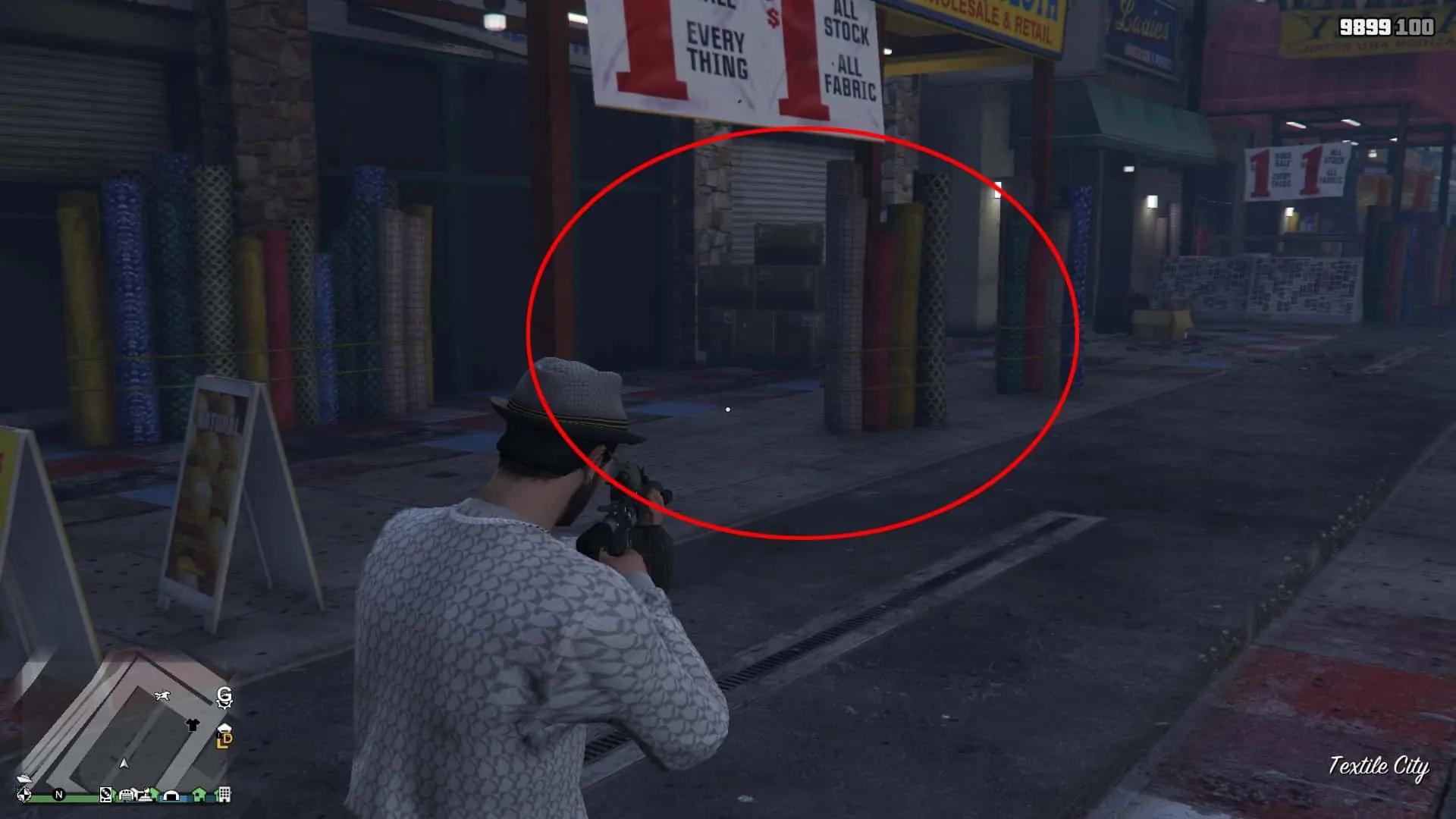 Prop 9's second location where the van can be