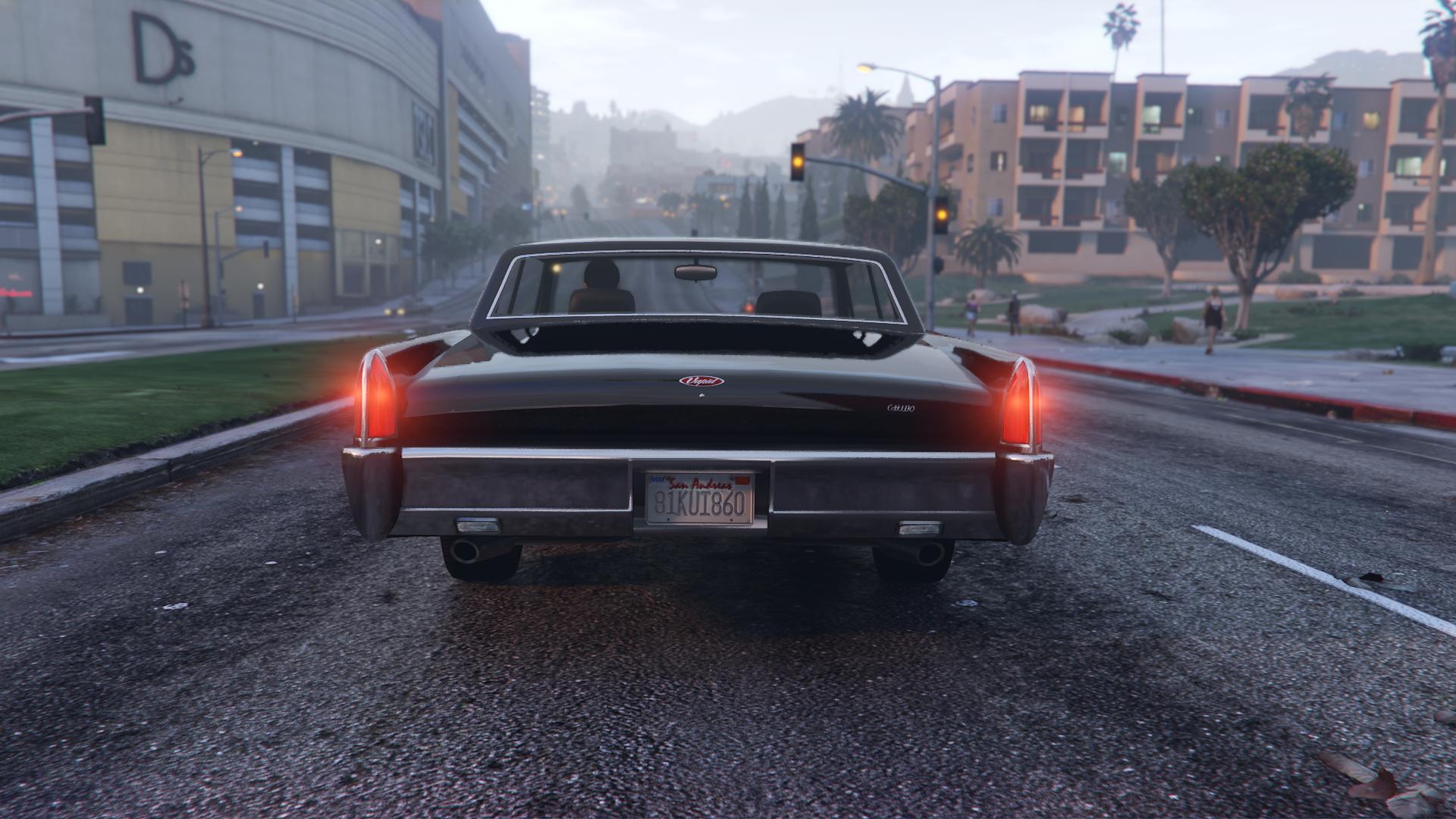 The back of the Vapid Chino as seen in GTA Online.
