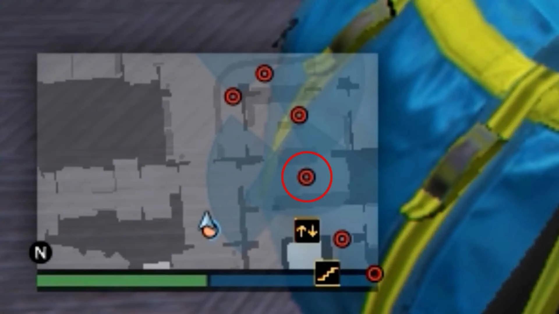 The guard the door to the right you need to take care of. Move forward when he turns around