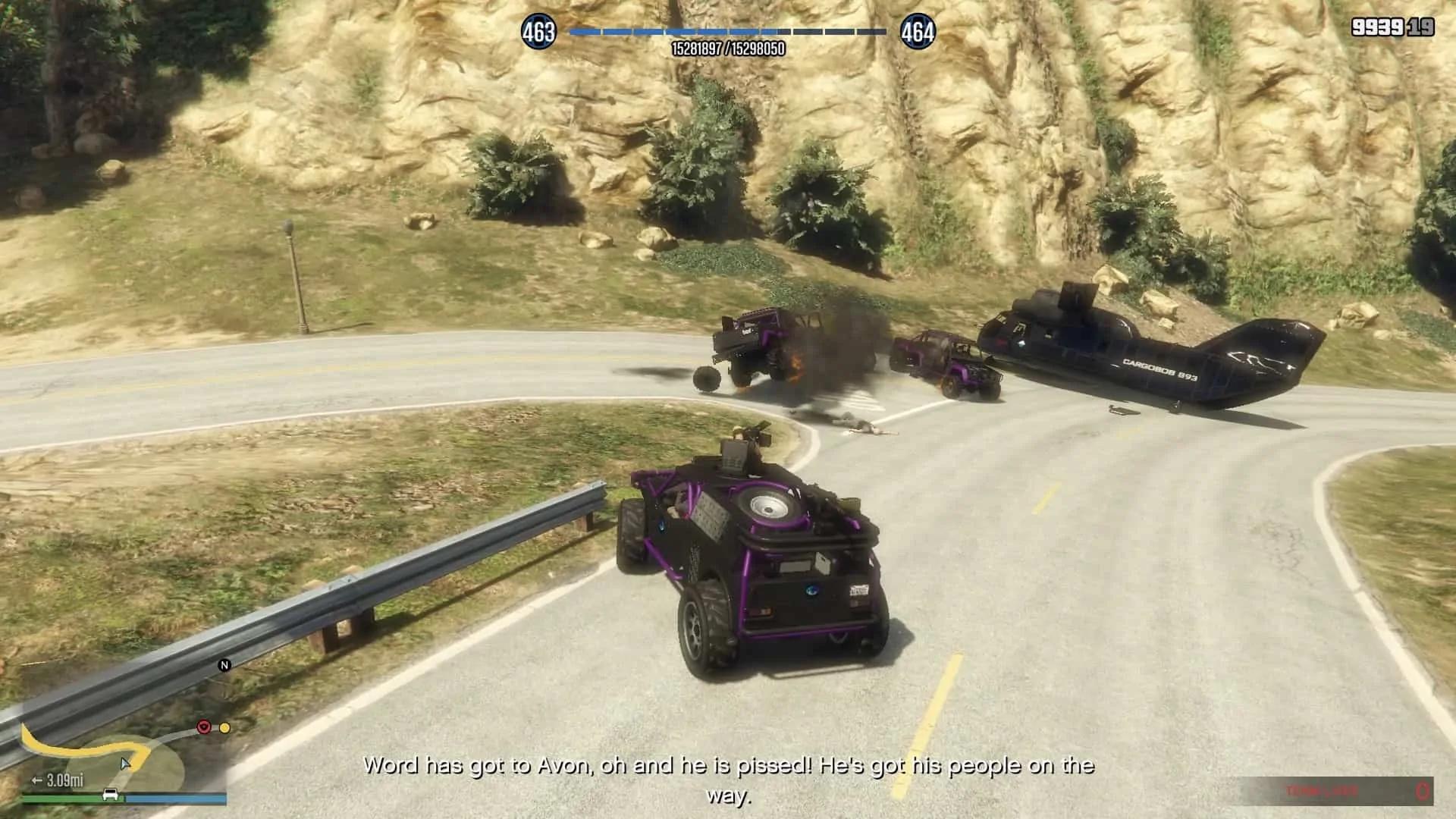 Enemies already spawning after getting into the ATV