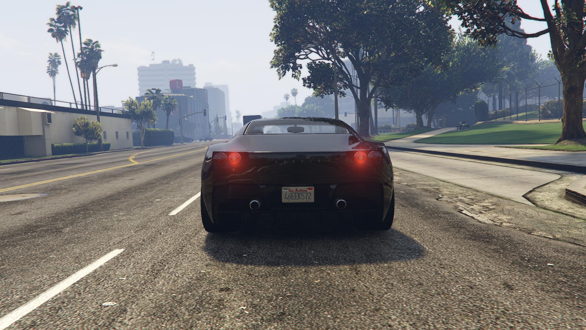 Rear end of Grotti Carbonizzare.