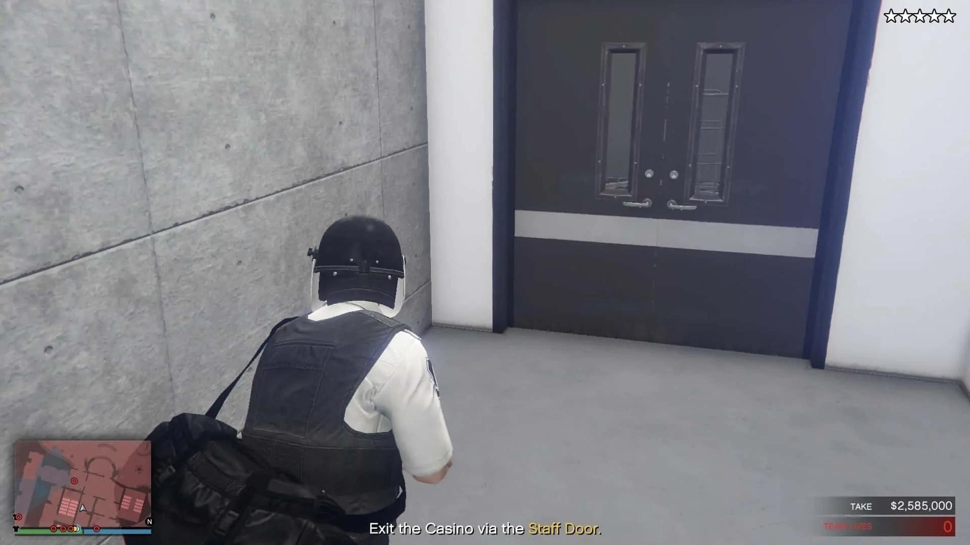 Door on the right-hand side which is the exact opposite of the original route door