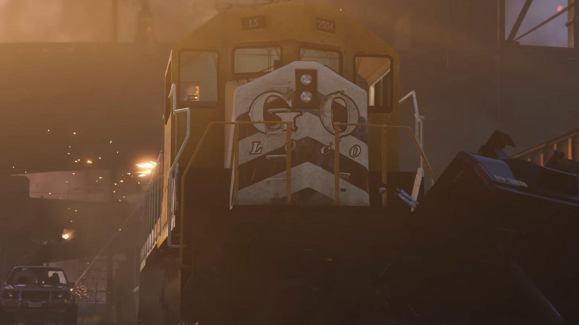 The train is unique in GTA 5 and it cannot be derailed except for that one mission.