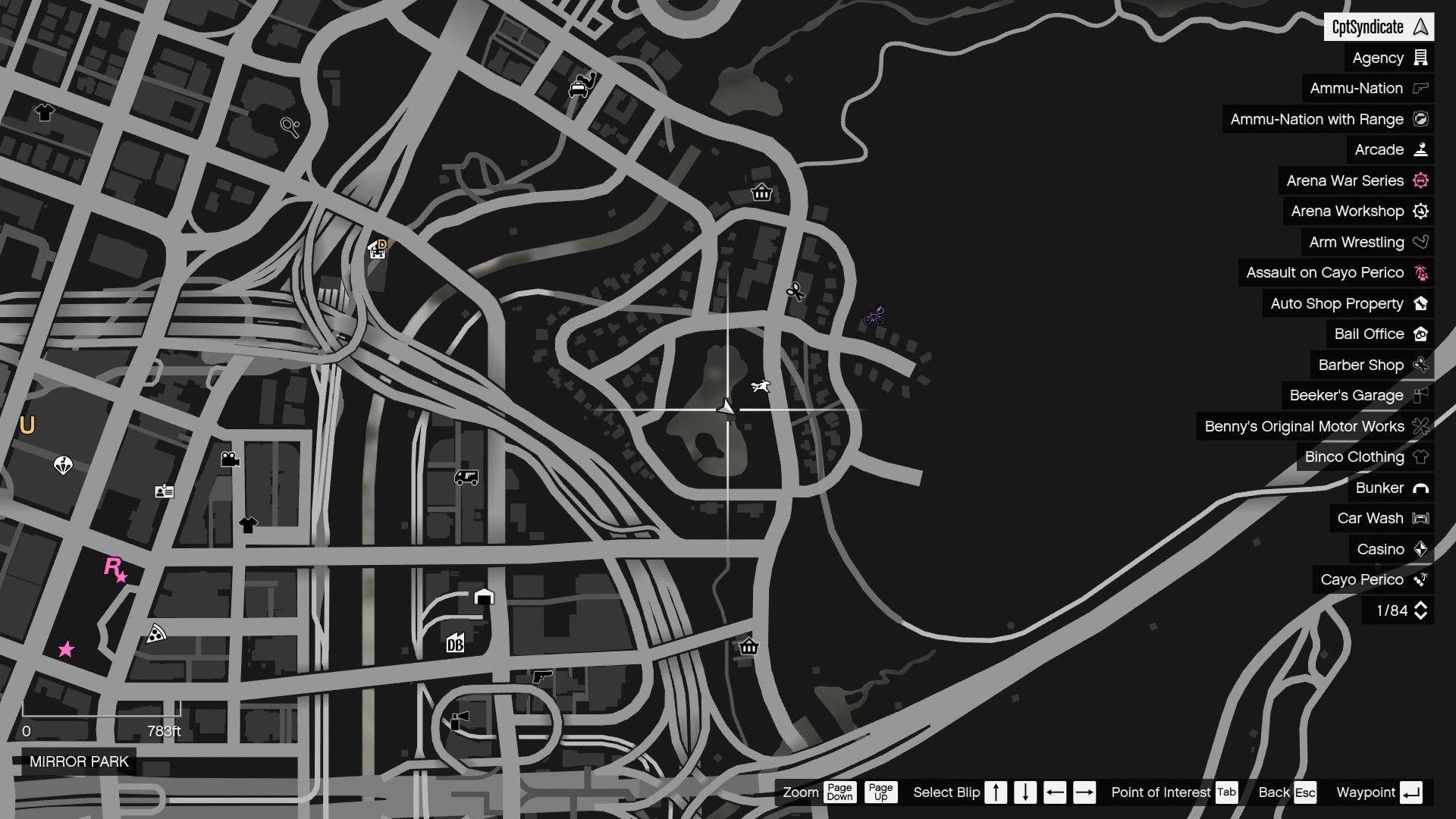 The map shows the location of the Yuanbao at Mirror Park.