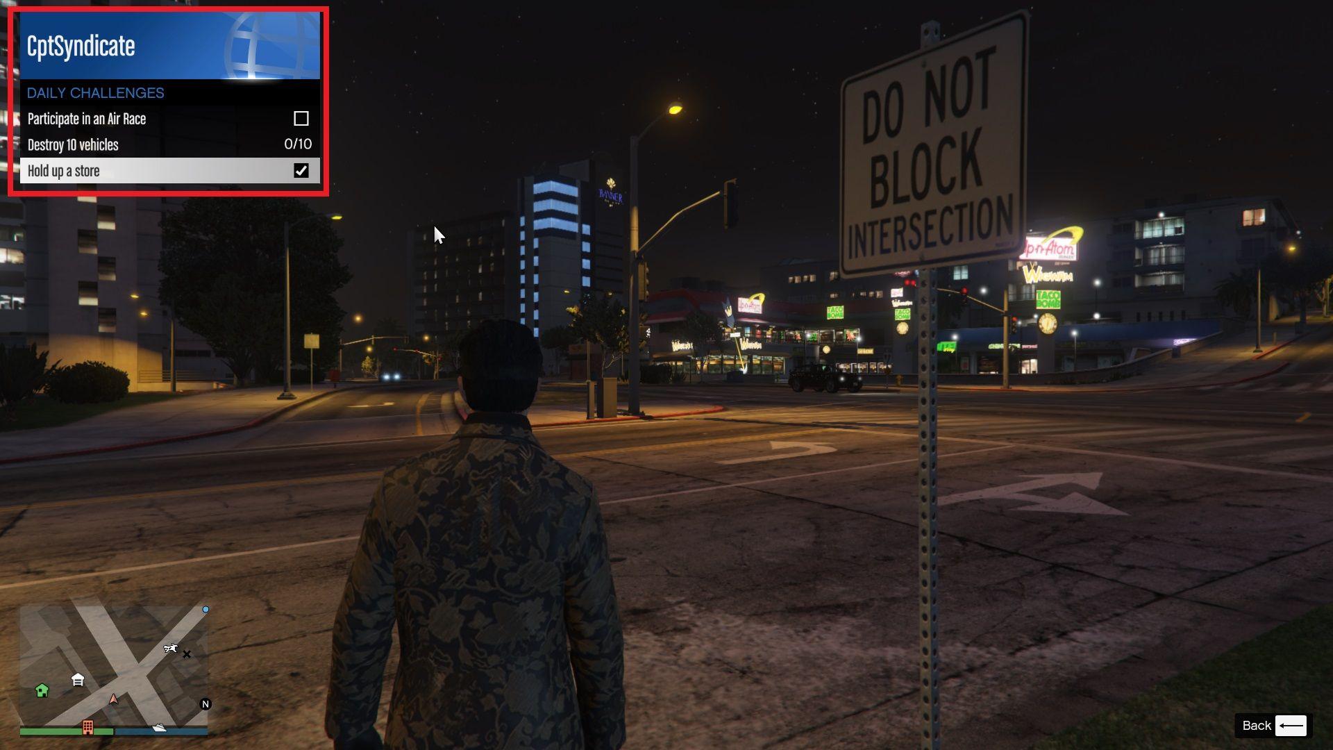 You can also keep track of how many challenges you've completed from the interaction menu, as it will show a checkmark next to the completed challenges.