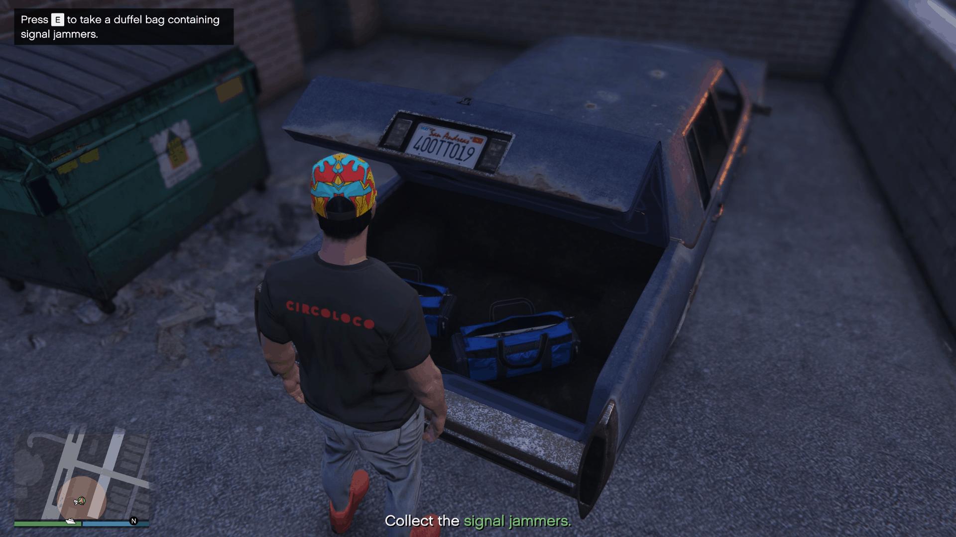 Emperor's trunk with the signal jammers