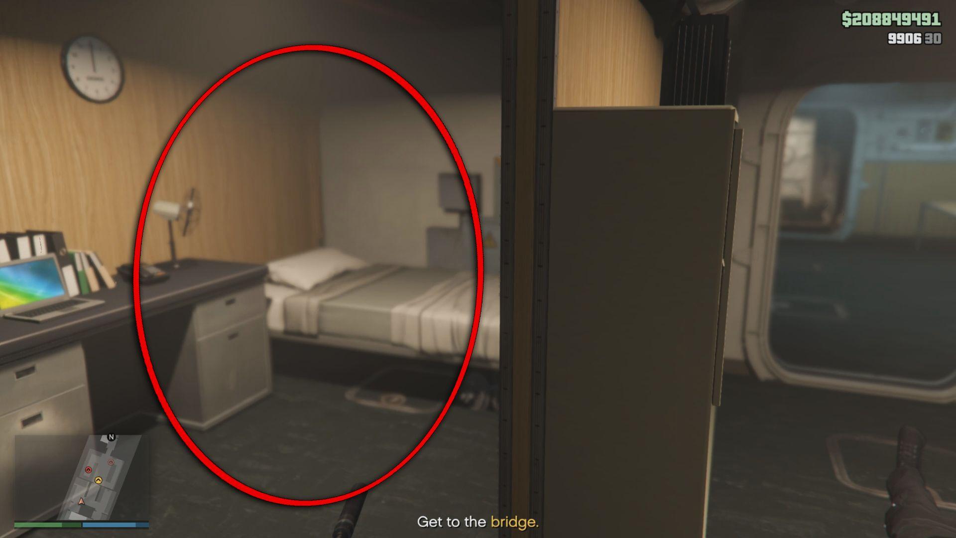 Third spawn location of the head of security.