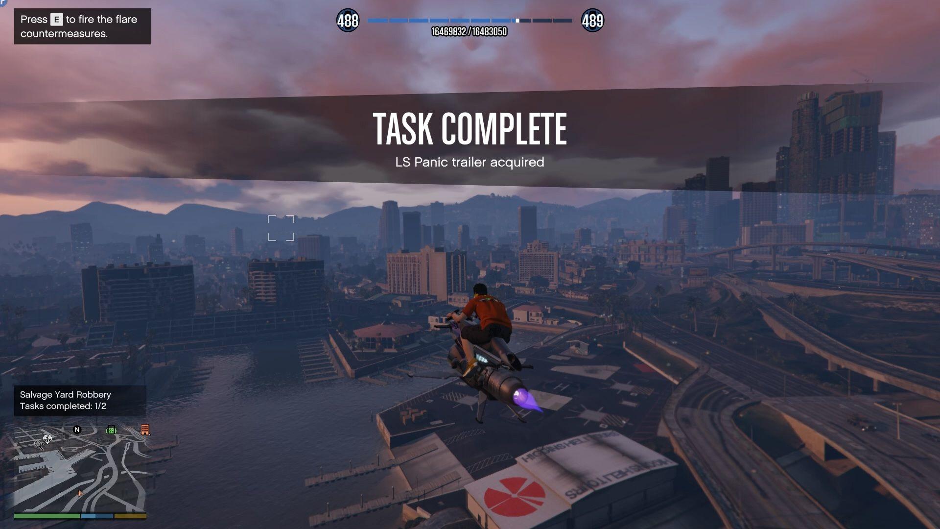 Leave the area to complete the mission.