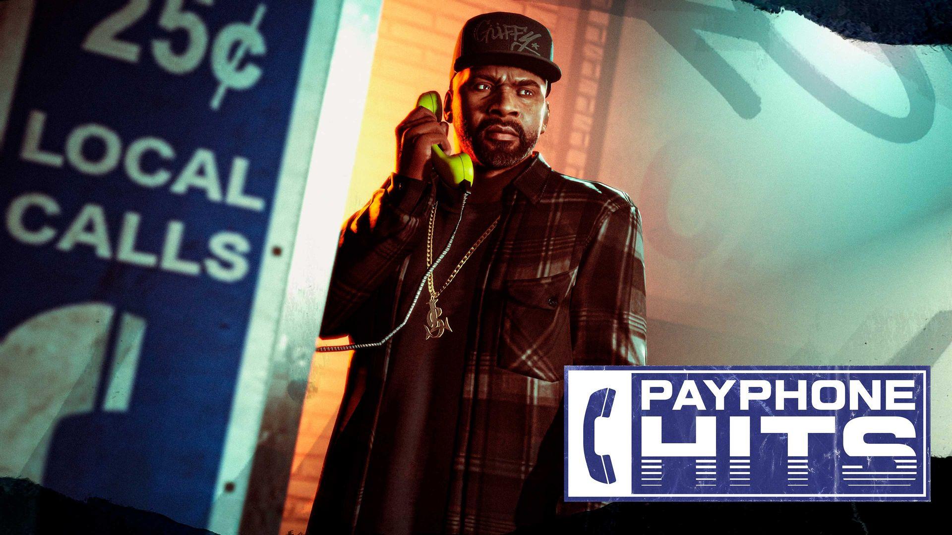 Official promotional artwork for the payphone hits featuring Franklin.