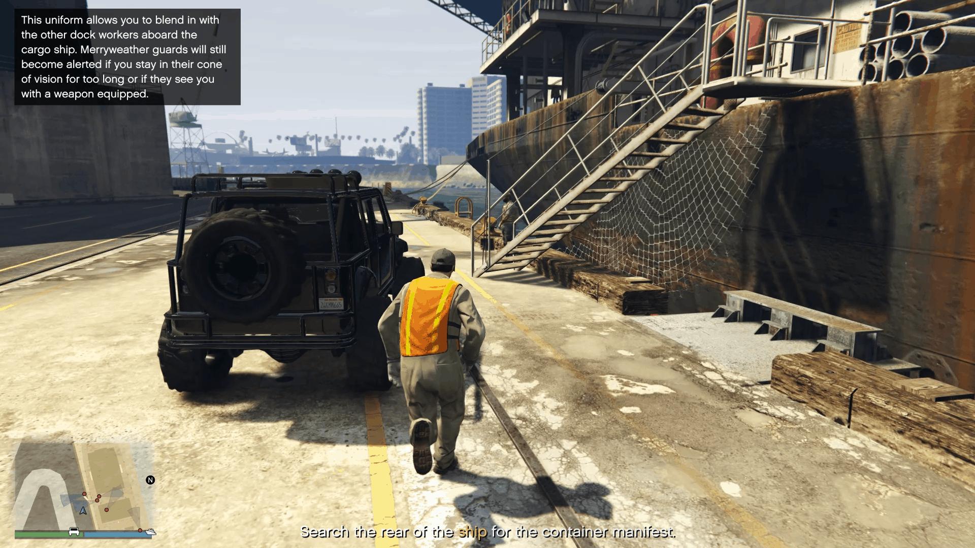 Going to the back of the boat