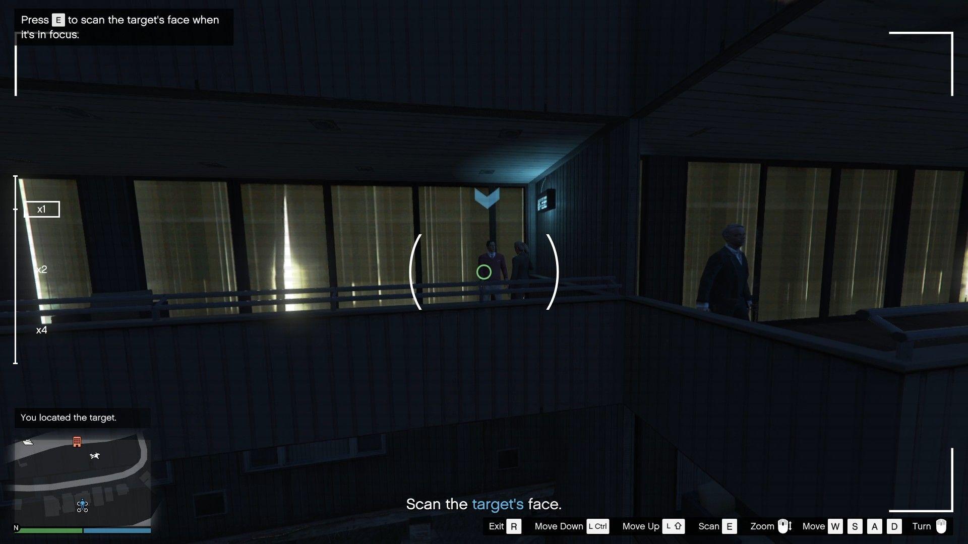 Target located using the surveillance drone.