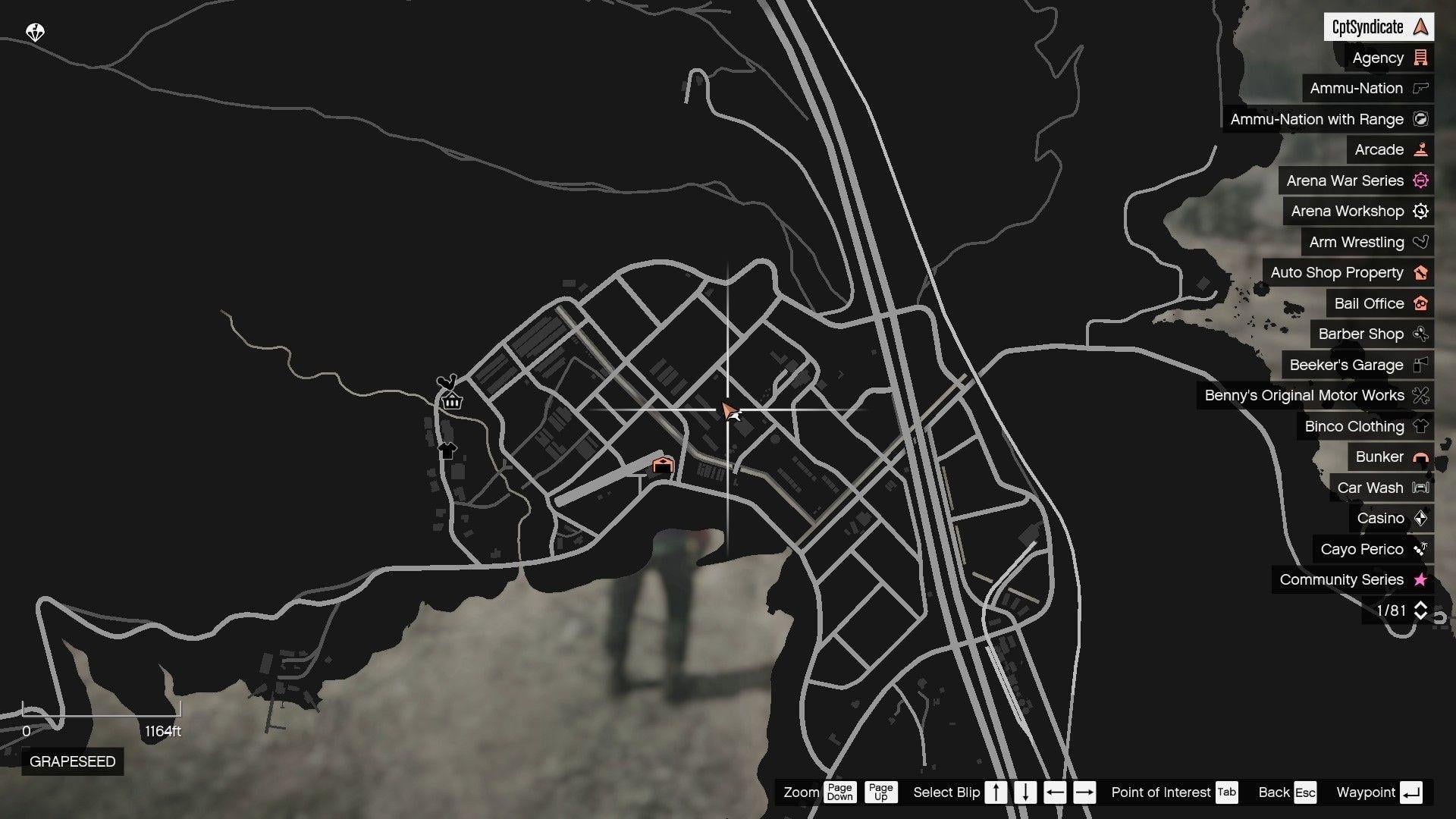 Cow's location on the map.