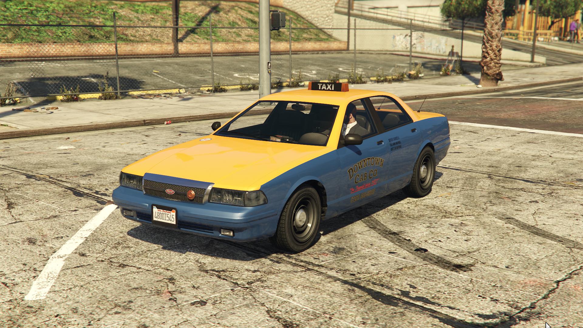 Vapid Stanier Taxi in GTA Online.