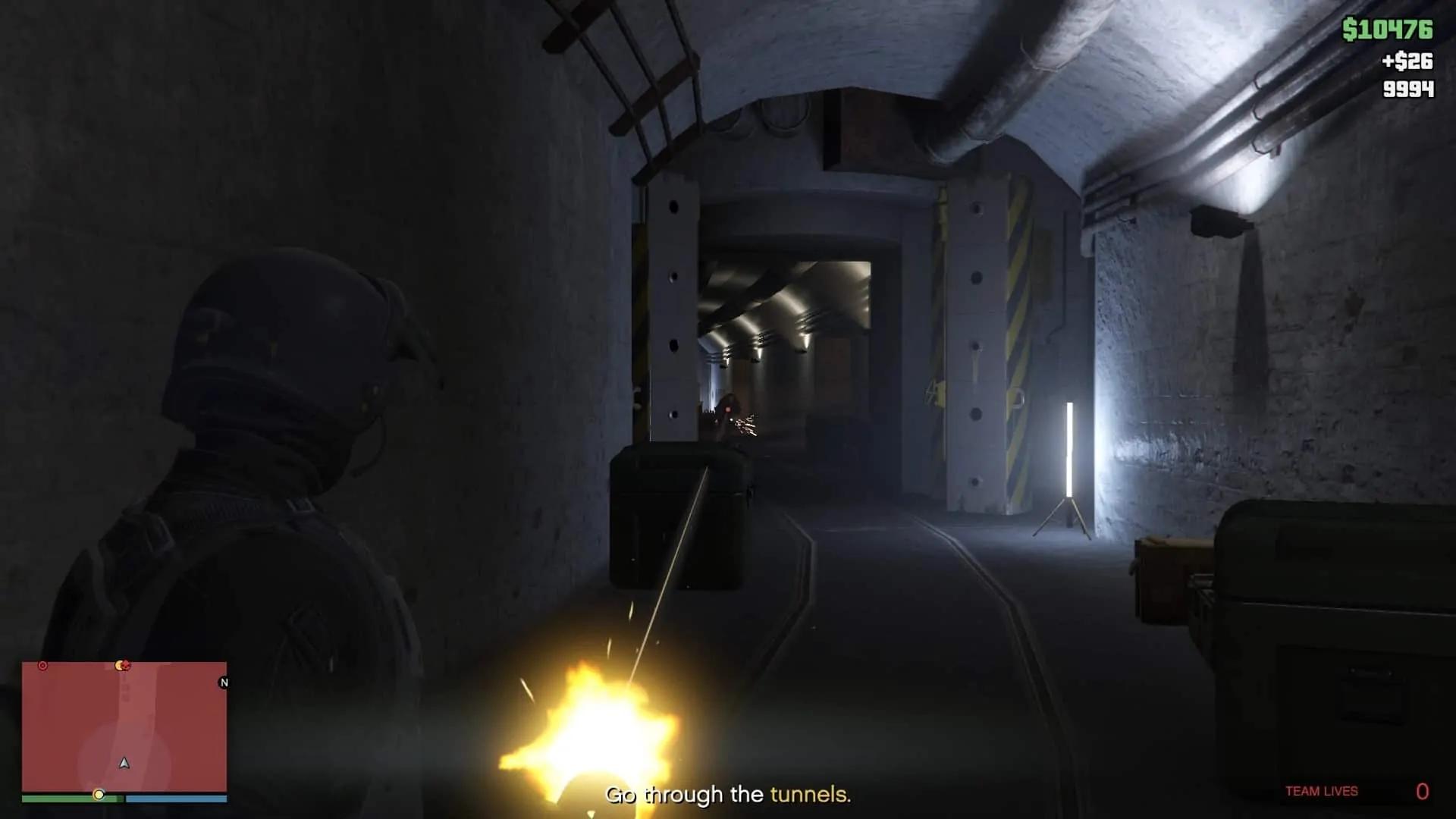 Another Juggernaut spawning when moving through the tunnel