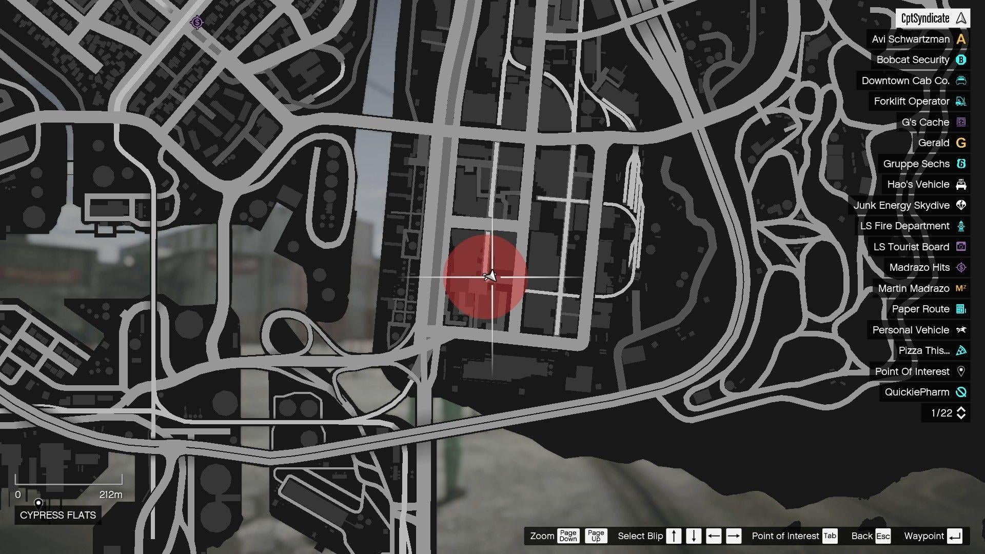 The map shows the location of the Golden Clover in Cypress Flats.