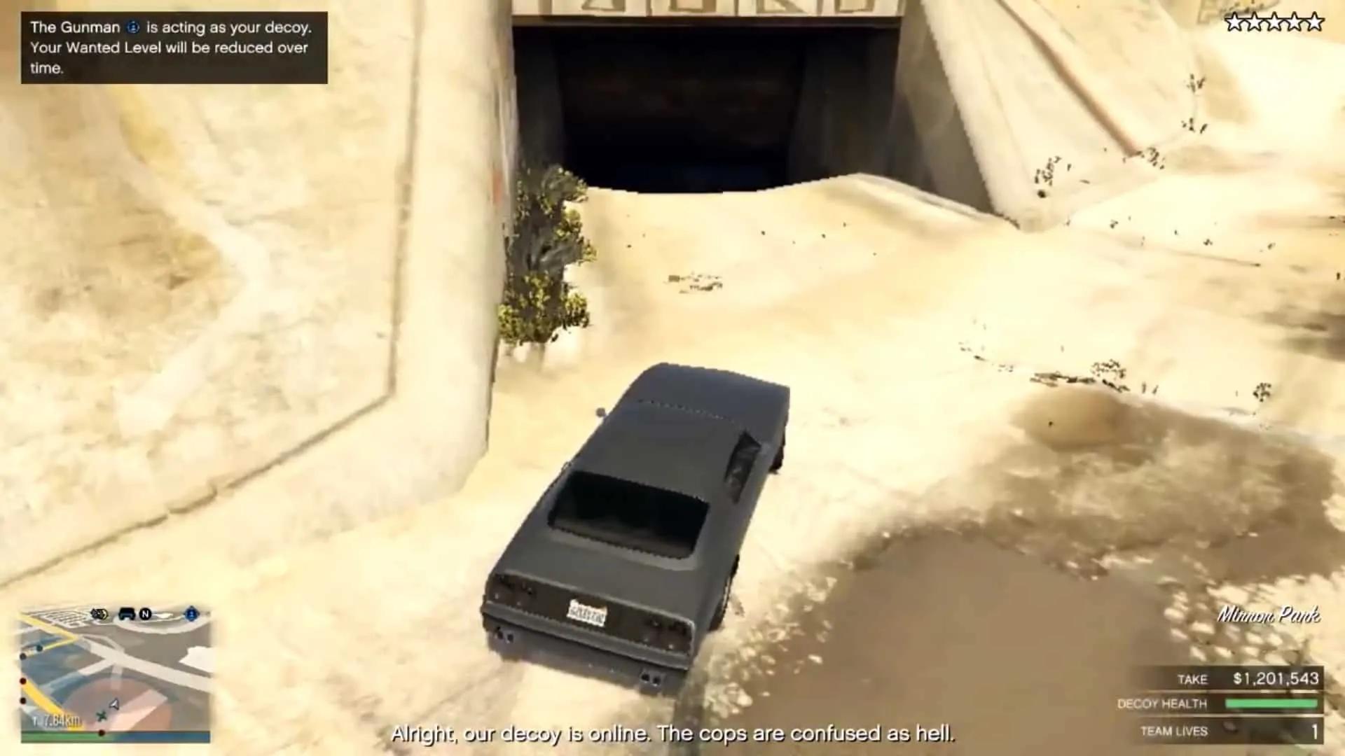 Entering the sewer tunnels right beside the road